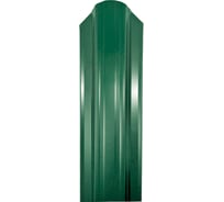 Металлический штакетник ТАВРОС полукруглый, 0.45х118х1800 мм, полиэстер, глянец, RAL 6005 зеленый мох, односторонний 4003159