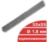Сетка Рабица оцинкованная Кордленд 1,8 мм, ячейка 55x55 мм, 1,8x10 м RAB-00014 2