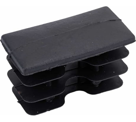 Заглушка внутренняя для трубы Tech-Krep/Zitar 20x40мм, черн.пластик, (4 шт) - пакет 150031