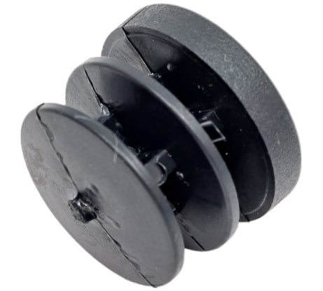 Заглушка внутренняя для трубы Tech-Krep/Zitar D20мм, черн.пластик, (4 шт) - пакет 150036