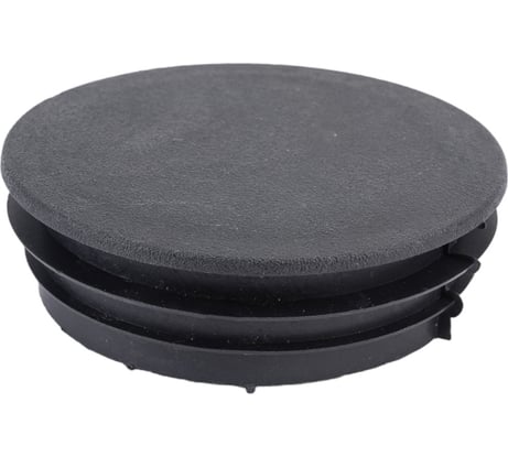 Заглушка внутренняя для трубы Tech-Krep/Zitar D76 мм, черн.пластик, (1 шт) - пакет 155046
