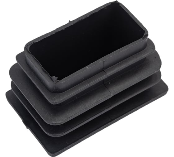 Заглушка внутренняя для трубы Tech-Krep/Zitar 25x40 мм, черн.пластик, (4 шт) - пакет 155037