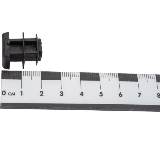 Заглушка внутренняя для трубы Tech-Krep/Zitar 15x15мм, черн.пластик, (4 шт) - пакет 150029