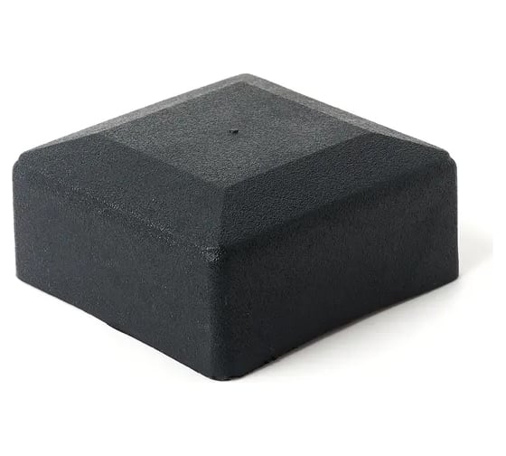 Наружная заглушка для трубы Tech-Krep 60x60 мм, черный, пластик, 4 шт. 155033