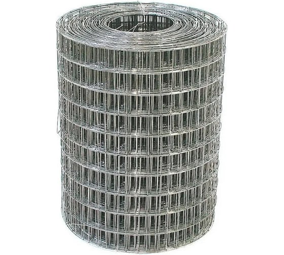 Сварная оцинкованная сетка Кордленд Ø 1,6 мм, ячейка 25x50 мм, 0,5x50 м SVA-00093
