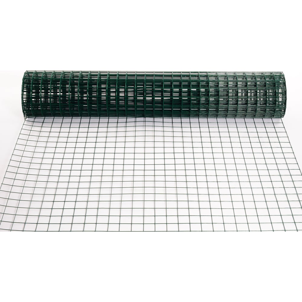 Сварная сетка ООО «ТД «КАСКАД» цинк+ПВХ, зеленая, ячейка 50x50 мм, 1 ...