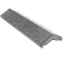 Парапет ппк на пролет забора NeoКомпозит в 0,5 кирпича, гибкая черепица, 500x130x15, графит ПЗ-130 ГЧ Г