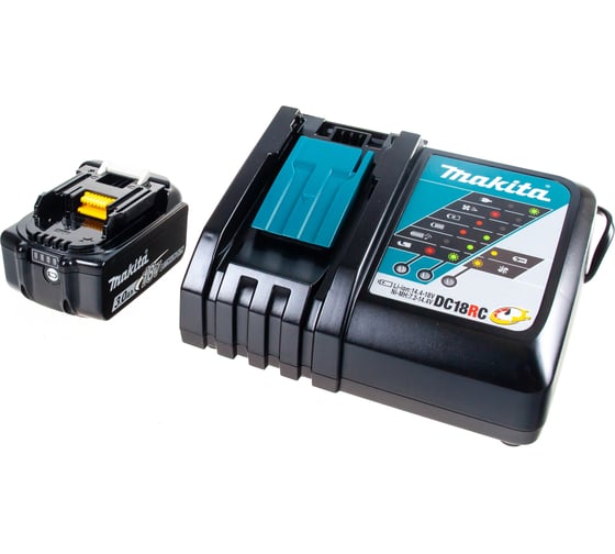 Аккумулятор BL1830B (18 В, 3.0 Ач, Li-Ion)+зарядное устройство DC18RC Makita 191A25-2
