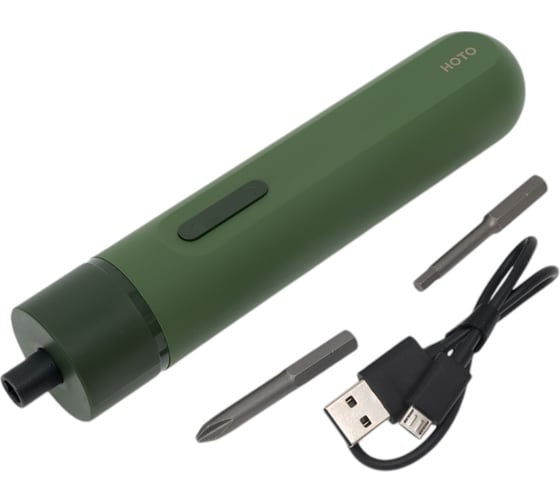 Аккумуляторная литий-ионная отвёртка HOTO li-ion screwdriver-lite, зелёный HTE0012GL