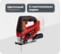 Аккумуляторный лобзик Einhell pxc tc-js 18 li, 70 мм, quick, маятник + 1 акк. pxc 2.5 Ач 18 В + ЗУ 3 А 4321209SET 1