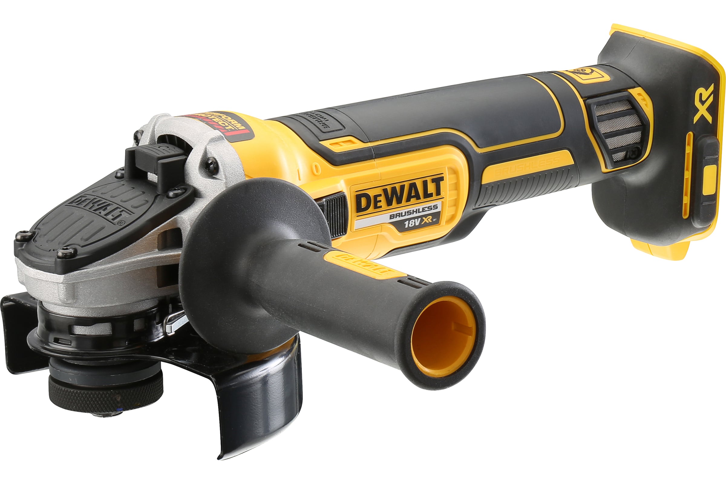 УгловаяшлифмашинаDEWALT18ВXR125мм,сдвижн.выкл.б/батDCG405NDCG405N-XJ