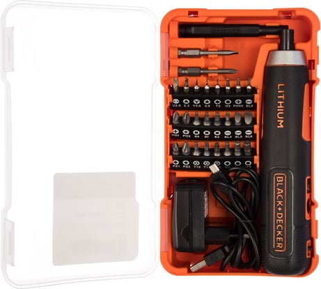 Аккумуляторная отвертка Black&Decker + 27 насадок BD40K27-RU