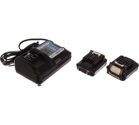 Аккумулятор BL1016 +зарядное устройство DC10WD (12В, 1.5Ач, Li-ion, MakPac) Makita 197644-6