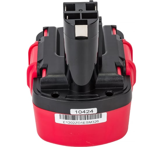 Аккумулятор для электроинструмента Bosch EXACT, GDR, GML, GSR, PSB, PSR (Ni-Cd, 12В, 1.5Ач) TopON PN: 2 607 335 542 TOP-PTGD-BOS-12/A/