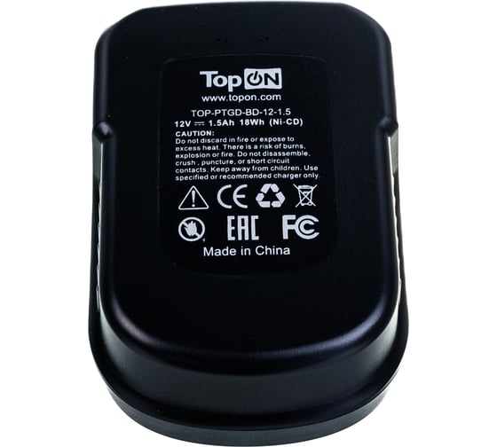 Аккумулятор TopOn для электроинструмента Black & Decker TOP-BD-12-1.5