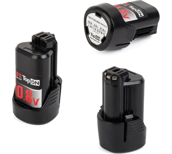 Аккумулятор для электроинструмента Bosch (Li-Ion, 10.8В, 2Ач) TopON PN: 2 607 336 014 TOP-PTGD-BOS-10.8-2.0 1