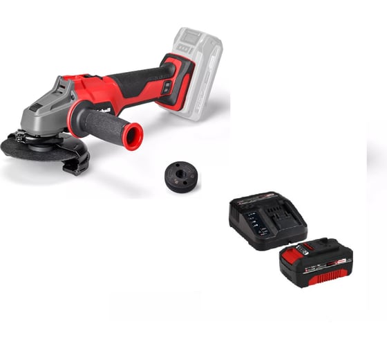 Угловая шлифмашина Einhell акк. pxc axxio 18/125 q, bl + 1 акк. pxc 4ач 18в + зу 3а 4431151SET