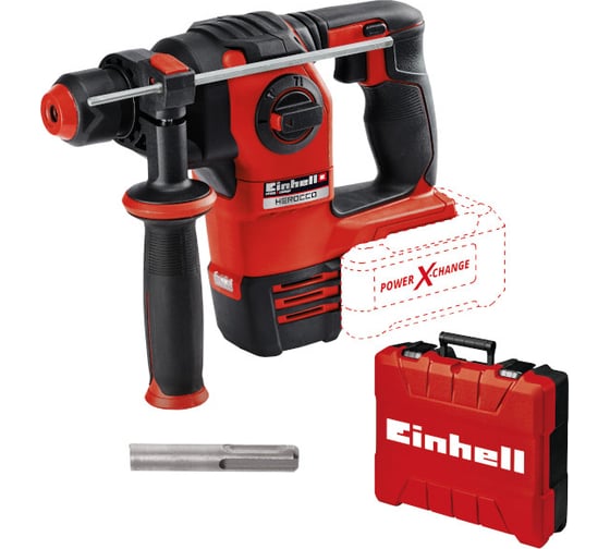 Аккумуляторный перфоратор Einhell PXC HEROCCO 18В,BL,3 режима,2,2Дж,20мм + 1 акк.4Ач 18В + ЗУ 3А 4513900SET