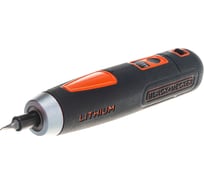 Аккумуляторная отвертка Black&Decker ION + 4 насадки BD40K4-RU