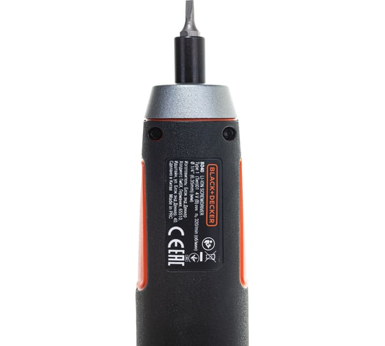 Аккумуляторная отвертка Black&Decker ION + 4 насадки BD40K4-RU
