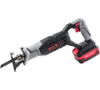 Аккумуляторная сабельная пила P.I.T. 20 В, 0-2700 ход/м, БЗП, пропил 115 мм, ход 22 мм, 1 АКБ Li-ion 2 Ач, ЗУ кор. PSA20H-115A/1