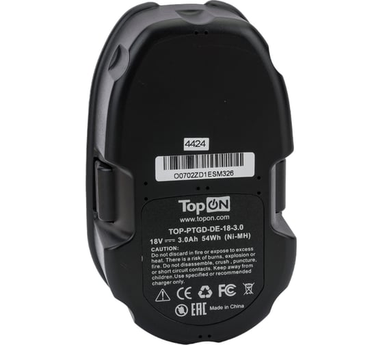 Аккумулятор для электроинструмента DeWalt TopON TOP-PTGD-DE-18-3.0