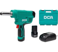 Аккумуляторный заклепочник DCA 2 АКБ 2,0 А*ч, в кейсе ADPM40