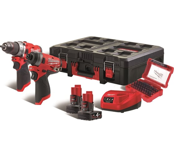 Набор инструментов Milwaukee M12 FPP2A-402P 4933471144 1