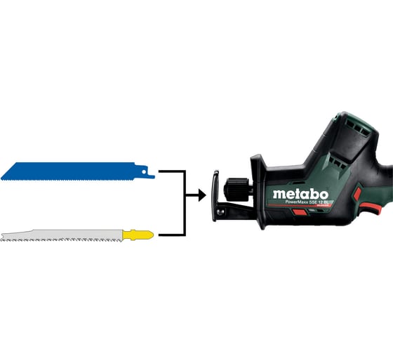 Аккумуляторная ножовка Metabo PowerMaxx SSE 12 BL 602322800