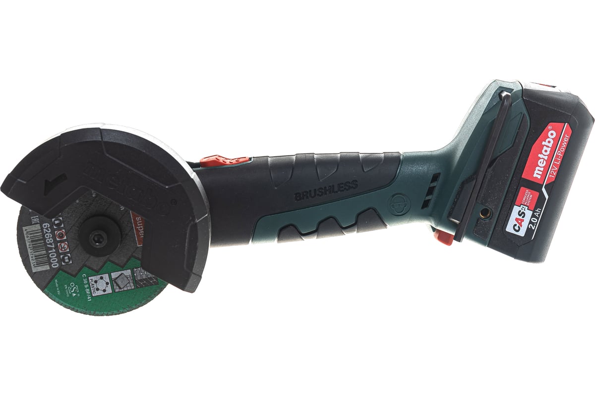 Аккумуляторная угловая шлифовальная машина Metabo PowerMaxx CC 12 BL  600348500