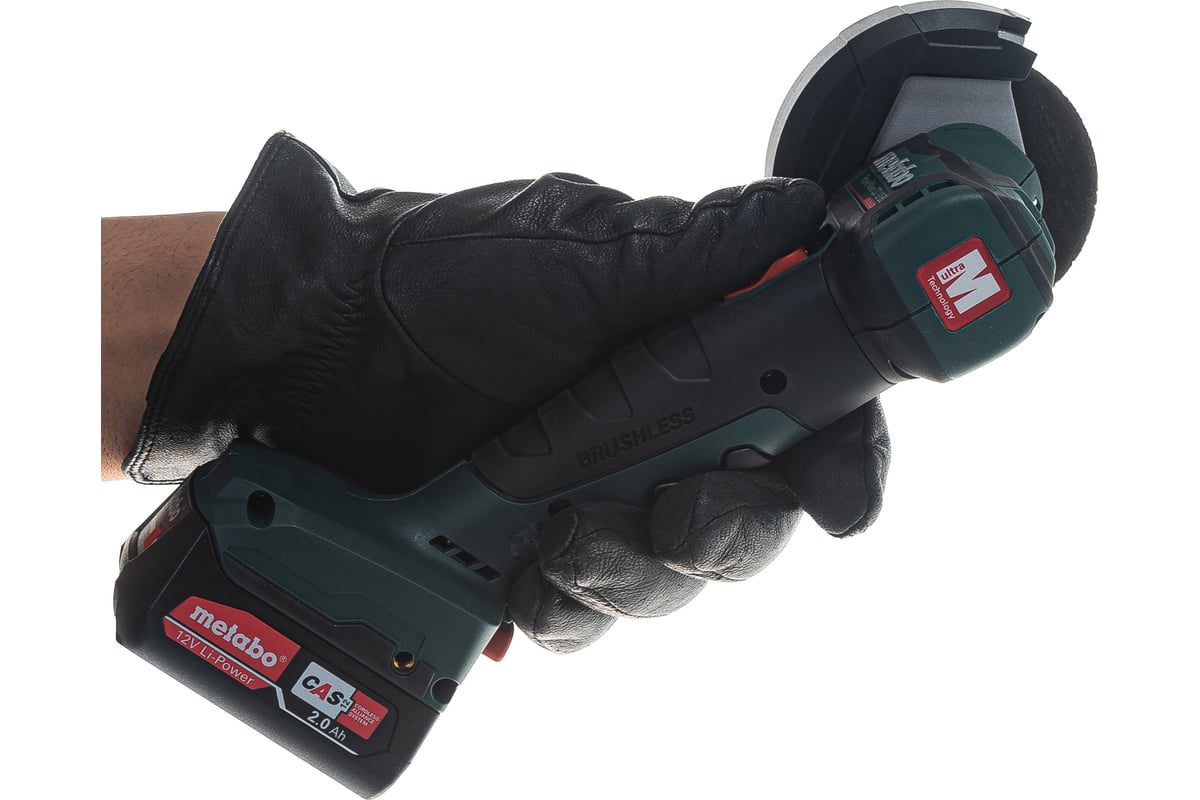 Аккумуляторная угловая шлифовальная машина Metabo PowerMaxx CC 12 BL  600348500 - выгодная цена, отзывы, характеристики, фото - купить в Москве и  РФ