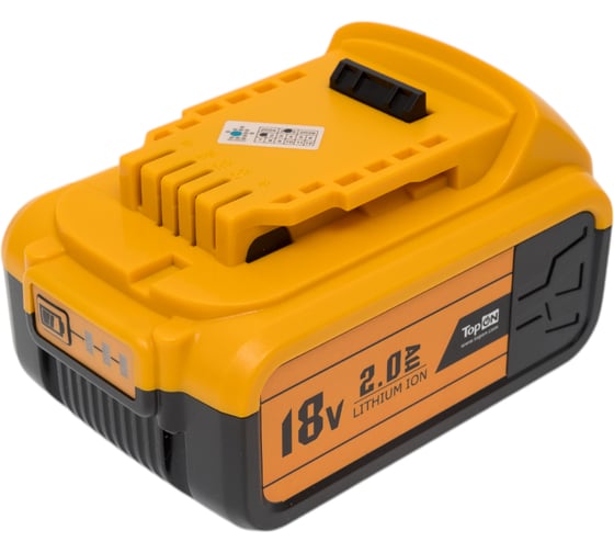 Аккумулятор для DeWalt 18В, 2 А*ч (Li-Ion) PN: DCB183 TopOn TOP-PTGD-DEW-18.2.0