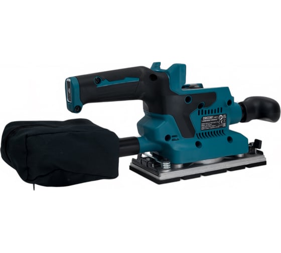 Аккумуляторная вибрационная шлифмашина Makita LXT, BL, 18В, XPT, AWS, 93x228 мм, 4000-12000 об\м, ампл-2.0 мм, 1.5кг, кор,п\сборник, зажим, WUT01, без аккум. и з/у DBO381ZU