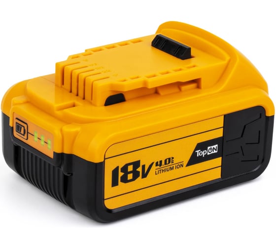 Аккумулятор для DeWalt 18В 4.0 А*ч (Li-Ion) PN: DCB182 TopOn TOP-PTGD-DEW-18.4.0