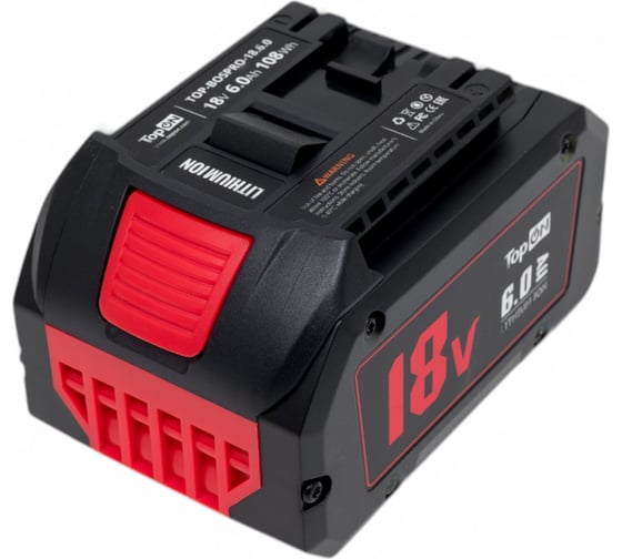 Аккумулятор для Bosch ProCore 18В, 6.0 А*ч (Li-Ion) PN: 2607336092 TopOn TOP-BOSPRO-18.6.0