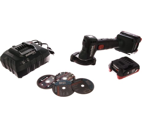 Аккумуляторная угловая шлифмашина Metabo PowerMaxx CC 12 BL 2x4.0 600348800