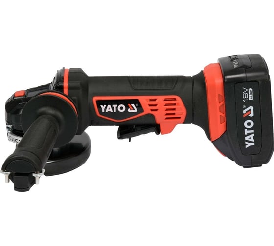 Аккумуляторная углошлифмашина YATO 18 В + 2 аккумулятора YT-82828