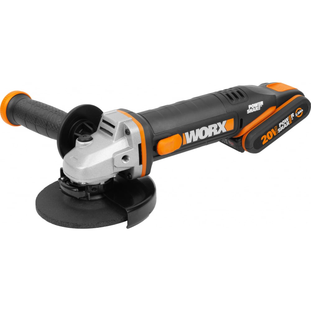 Аккумуляторная угловая шлифмашина Worx WX803