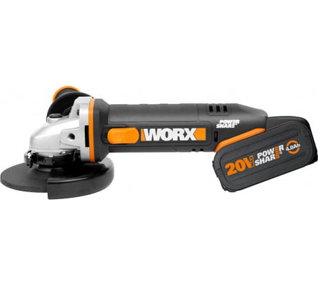 Аккумуляторная угловая шлифмашина WORX WX803