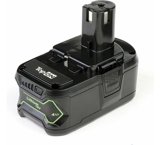 Аккумулятор для электроинструмента Ryobi (Li-Ion, 18В, 4Ач) TopON PN: RB18L40 TOP-PTGD-RY-18-4.0-Li 1