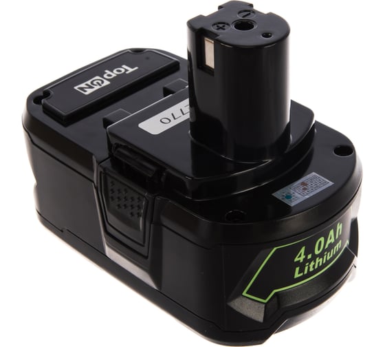 Аккумулятор для электроинструмента Ryobi (Li-Ion, 18В, 4Ач) TopON PN: RB18L40 TOP-PTGD-RY-18-4.0-Li