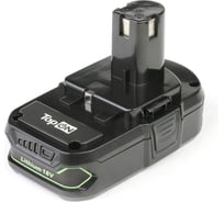 Аккумулятор для электроинструмента Ryobi (Li-Ion, 18В, 1.5Ач) TopON PN: RB18L15 TOP-PTGD-RY-18-1.5-Li