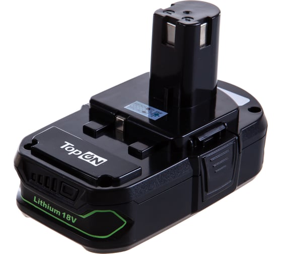 Аккумулятор для электроинструмента Ryobi (Li-Ion, 18В, 1.5Ач) TopON PN: RB18L15 TOP-PTGD-RY-18-1.5-Li