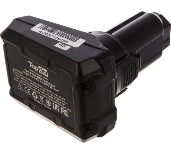 Аккумулятор для электроинструмента Metabo (Li-Ion, 10.8В, 4Ач) TopON PN: 625585000 TOP-PTGD-MET-10.8-4.0-Li