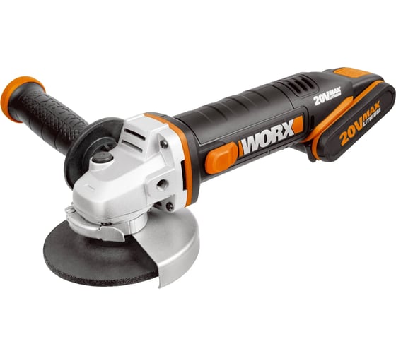 Аккумуляторная угловая шлифмашина WORX кейс WX800
