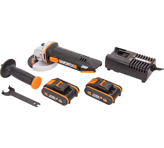Аккумуляторная угловая шлифмашина WORX кейс WX800