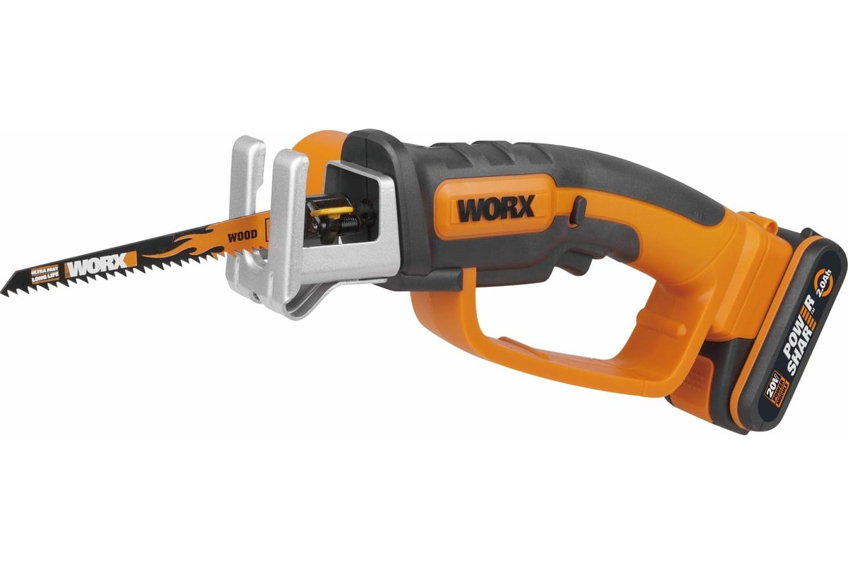 Аккумуляторная пила WORX 20В, 2Ач х1 и ЗУ WG894E.5