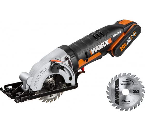 Дисковая аккумуляторная пила WORX SAW WX527