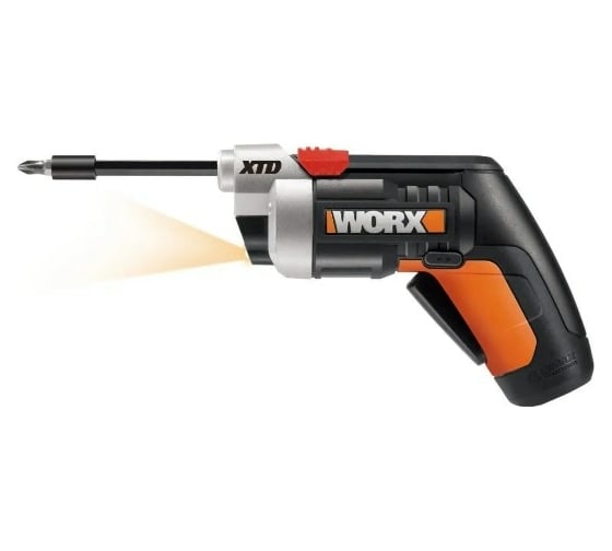 Аккумуляторная отвертка WORX + набор бит WX252