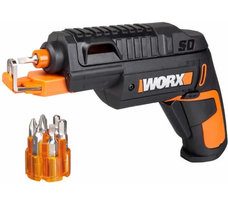 Аккумуляторная отвертка с набором бит WORX WX255 SD Slide Driver WX255